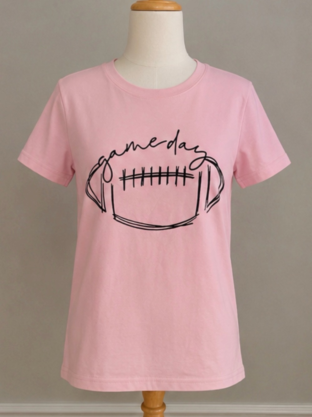 Pink 'Gameday' Football Graphic Tee